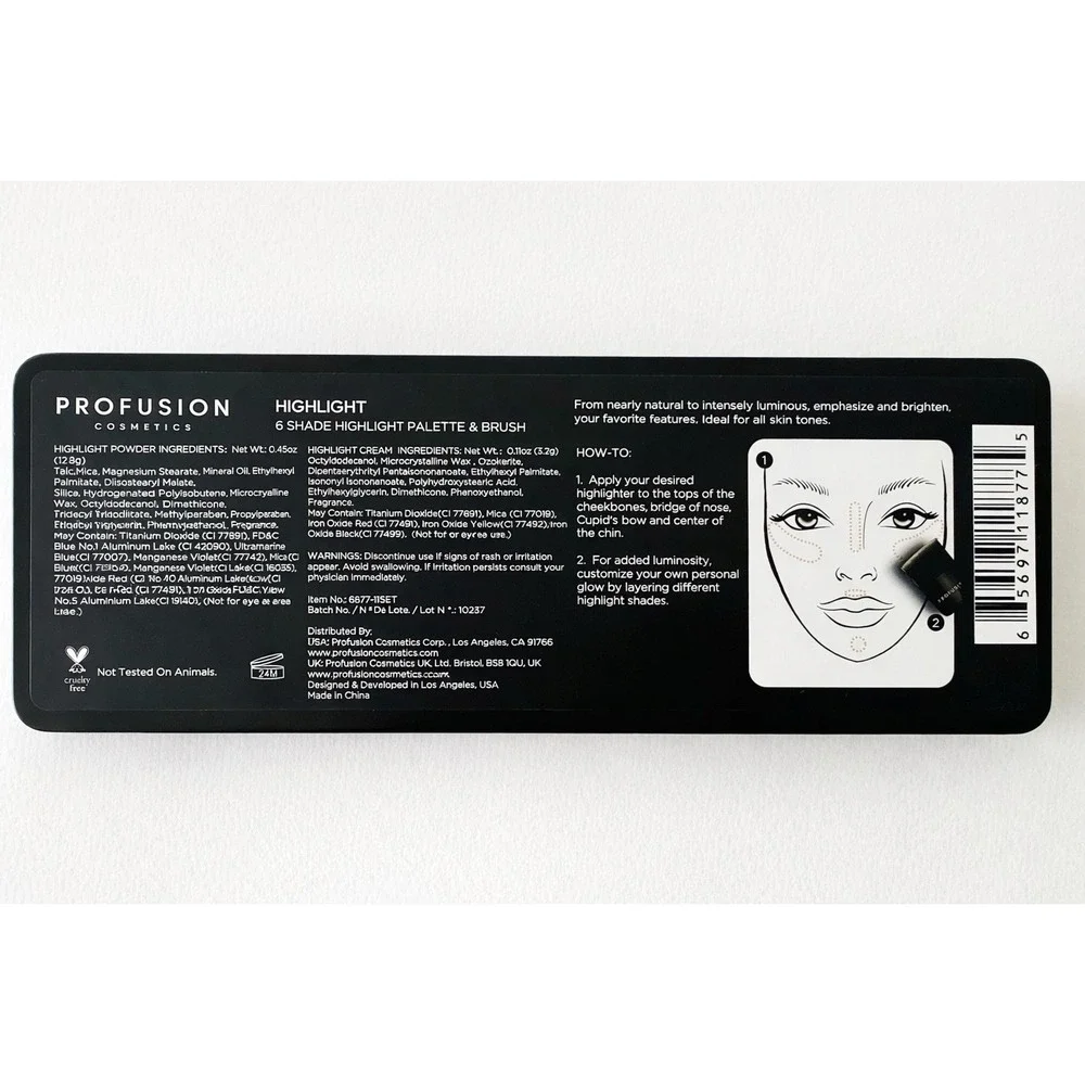 Profusion Highlight 6 Shade Highlight Palette